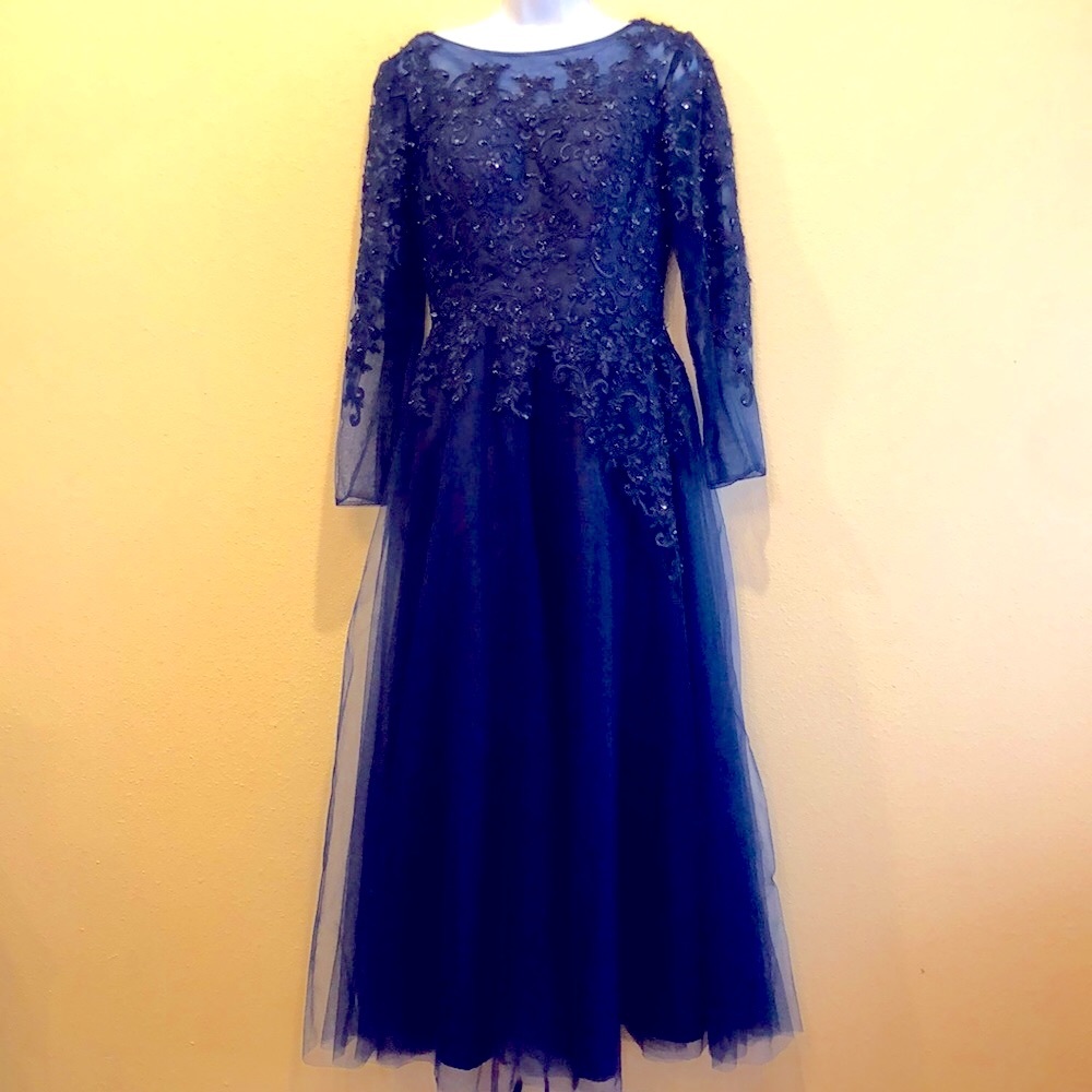 Elegant Navy Gown